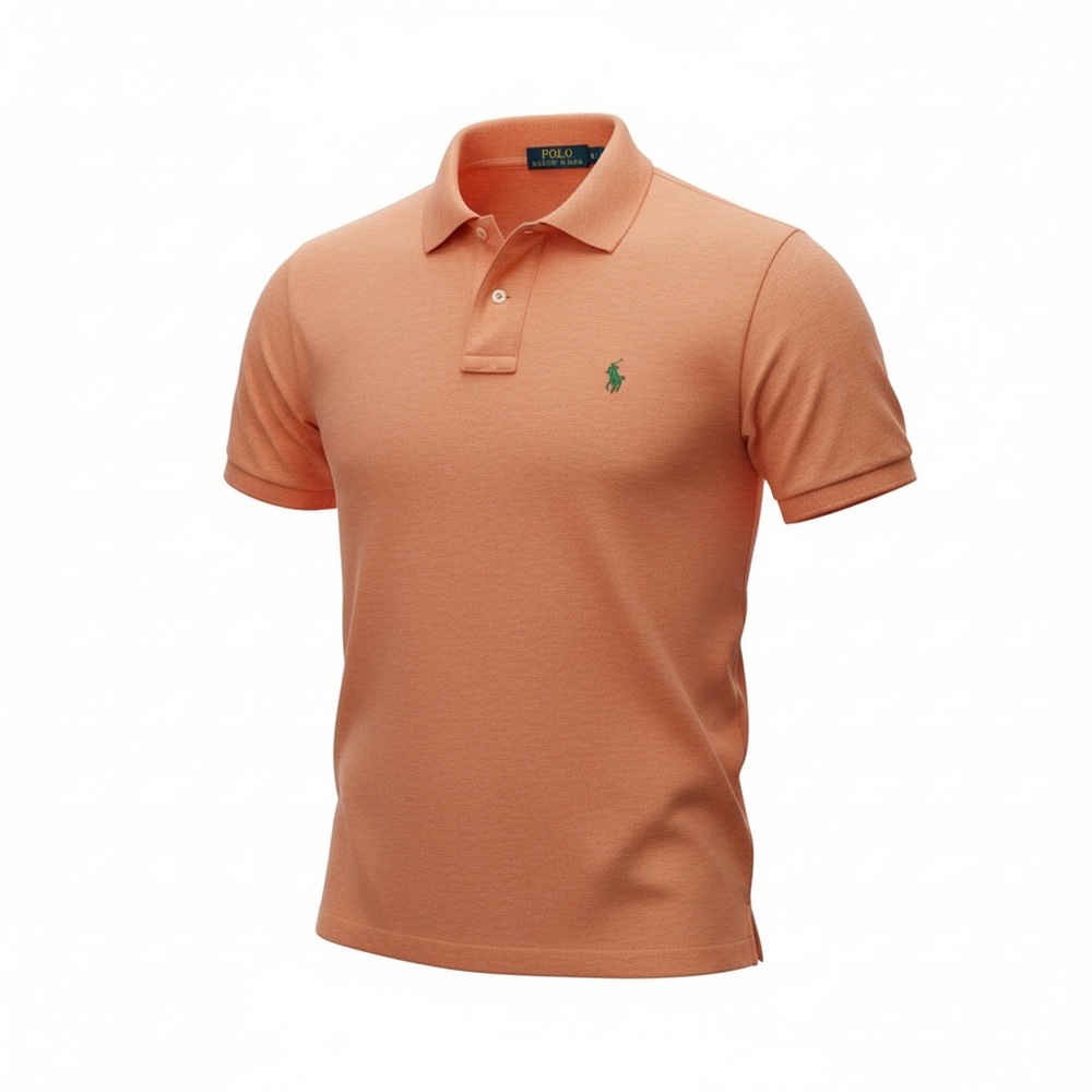 Polo Ralph Lauren Pima Soft Touch Classic Fit Polo Shirt Orange Pony Logo XL